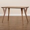 Baxton Studio Sahar Mid-Century Modern Transitional Walnut Brown Finished Wood Dining Table 175-10840-Zoro - alternate 5
